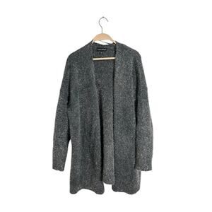 Lane Bryant sz 18/20 Gray with metallic silver open front cardigan sweater women